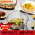 家小优出口日本烘焙玻璃碗加厚大号和面盆 日式金边透明水晶家用 330ml透明金边沙拉碗