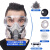 防尘口罩防工业粉尘面罩打磨装修全脸灰粉口鼻罩透气面具头罩 6200双罐防尘面具+防雾大眼
