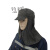 钧毅TT035-1 特种牛仔布布防尘帽 适用于钢铁行业 长80cm高45cm帽檐6cm 黑色1顶200g