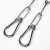 柴霸 晾衣绳 304不锈钢晾衣绳 不锈钢链条3mm粗防锈链条 304链条2m+2个弹簧扣 一条价 