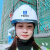 欧华远中国建筑安全帽工地高端工程头盔国标白色工作帽领导定制 红色中国建筑铁徽章