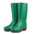 PVC橡胶雨鞋女 中高筒防滑防水雨靴厨房工作胶水鞋靴子 绿色 36