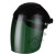 山头林村电焊面罩焊接工帽透气头盔 防飞溅防烤脸紫外线辐射 第二代(橙顶)5号墨绿色面罩
