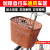 靠森（Kaooseen）自行车篮子前置车筐自行车车篮单车筐子加大加厚电动车蓝框篓通用 咖色车篮+20寸22寸支架 镙丝