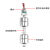耐高温不锈钢双浮球开关水位磁性浮子液位计控制传感器 耐高温 (0-220V) 200mm (ES20010-2-)