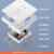 飞雕（FEIDIAO）开关插座面板 10A/250V/联体二三插带一位USB（2.4A）雕琢优雅白