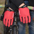 XMSJGiant捷安特手套 长指自行车骑行手套可触屏男女通用长指手套装备 红色长指手套套【可触屏】 2XL