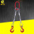 钢丝绳起重工具挂钩叉车行车吊装吊钩模具组合吊索具多款定制 两腿起吊2T1M