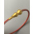 定制适用转运珠手绳2.5mm钢丝绳黄金硬金串珠配绳本命年红绳男女手绳 蓝紫16cm