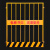 施工电梯井口防护栏安全防护门洞口护栏人货梯升降机安全门围栏网 宽1.5*高1.8米/黄黑网格