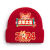 铸固 防寒帽 2024龙年新年针织帽拜年喜庆庆祝帽子可爱温馨氛围感帽子男女款 红色2 1-10岁 