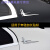 允和美适用于奔驰加长版侧标C级E级C200L后窗叶子板飞行天使翼星标车标C 对装 加长银色(ABS材料)