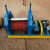全自动小型卷板机高速多功能气动小直径卷圆卷筒机两辊胶轴卷板机 天蓝色 重型气动卷板轴长20