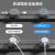 GJIROL 国际电工 电力轨道插座挂壁式明装移动导轨插板室内插线板插排 黑色60cm轨道(五孔-带灯_3+USB) 