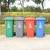 白云清洁（baiyun cleaning）AF07322  环卫分类加厚可挂车大垃圾桶 户外带轮垃圾箱 240L绿色-厨余垃圾