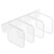 惠寻京东自有品牌10格固定透明塑料收纳盒冰箱分隔夹家用实用 冰箱门分隔夹【4个】
