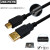 适用A5 A6伺服驱动器编程调试电缆PLC下载数据USB通讯连接线 USB-A5/A6 镀金头 袋包装 2m
