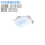 塑料冷冻盘物料工具长方形塑料盆海鲜生鲜冰盘白盆塑料盘白色收纳盒 白色（上外长宽高235*160*70mm）
