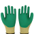 安迪乳胶掌浸涤棉劳保手套 耐磨防油防水耐酸碱手套 工地机械手套 绿色 L 1双（不推荐购买）