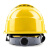 来采 ABS透气安全帽 YD-OT 1顶 领导监理 工地建筑电力工程 防砸抗冲击 欧式透气安全头盔 黄色