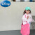 迪士尼女童衬衫纯棉春装新款儿童夏季条纹透气防晒衣韩版宝宝长袖上衣 粉条 90cm
