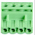 插拔式PCB接线端子绿色接线端母孔座2EDGK5.08-2P24P接线端子头铜 3P