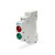 电源指示灯220V交流红色LED信号灯24V双色导轨式安装ND9绿色 绿色信号灯24v
