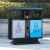 垃圾箱室外不锈钢垃圾桶市政公园果皮箱分类学校户外街道大号小区 豪华桶塑木咖啡色