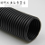 波纹管电线软管穿线黑色塑料电工套管聚螺纹管保护管可开口 pvc 15.8      100米