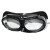 适用拍二发三防护眼镜护目镜打磨防尘防风沙劳保眼镜风镜玻璃镜片 绿色框黑色海绵眼镜