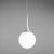 后现代单头饭厅餐厅吊灯创意北欧简泡圆球吧台个性卧室灯 单头20厘米带LED暖光灯泡