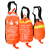 聚远（JUYUAN）水域救援绳包荧光救生绳抛绳包防汛救生装备 橙色绳包（粗）10毫米（长）31米 一套价