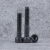 12.9级高强度圆柱头内六角半牙螺丝钉杯头内六角半牙螺栓 黑色 M10*80*20个