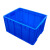物流周转箱加厚特大号零件箱物料箱盖子塑胶塑料盒超大箱子长方形 【箱子】35号箱蓝色610*420*200大号