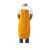牛皮电焊工作服隔热防烫阻燃耐高温氩弧焊电焊服反穿衣整皮围裙 黄色 两头松紧套袖 黄色 均码