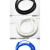 白色弹簧电缆铜芯螺旋线2x0.75平方3x2.5.平方黑色伸缩螺旋电源线 白2x0.75平 5.0米