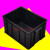 防静电周转箱零件盒ESD电子元件盒导电箱黑色塑料养龟箱子收纳筐 A8#:545*415*300mm
