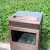 迪恩斯（DEANS）烟灰桶方桶户外垃圾桶室外垃圾箱不锈钢果皮箱公园别墅庭院景区大号大容量 ZL-01 红古铜色