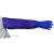 加厚加长接长袖耐用耐酸碱做家务手套清洁工业渔业橡胶防护手套工业品 zx蓝色 XL