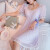 宫廷风蕾丝公主睡裙女夏少女唯美睡衣可爱带胸垫家居服可外穿 6806粉红色 S