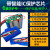 12v锂电池组18650锂电池充电电池锂电带线太阳能音响音箱头灯专用 天蓝色 3.7v单节2200mAh/2.54红