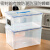 手提收纳盒塑料盒 透明手提收纳盒带盖保鲜盒储物盒长方形食品箱 8号