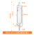 玻璃双层恒压分液漏斗 四氟4F活塞节阀门双层夹套滴液漏斗化学实 25ml 19*19 500ml 19*19