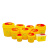 旷峙 实验室耗材 垃圾桶 锐器盒 圆形利器盒 黄色一次性塑料方形垃圾桶 2L圆形