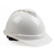 MSA梅思安 V-Gard豪华型ABS带透气孔帽壳 超爱戴帽衬 灰针织吸汗带 D型下颚带 印字定制款 1顶 白色 