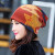 澳颜莱化疗后戴的薄款帽子女士帽夏季戴的光头帽带的包头帽子薄款光头月子帽女彩条玫红色均码 五星涂鸦暗红色 均码(54-60cm左右)