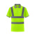 久匀 反光T恤夏季广告POLO衫反光衣道路安全服工作装短袖体恤 荧光黄 L