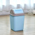日式厨房分类家用垃圾桶ins风高颜值塑料垃圾桶摇盖厕所有盖纸篓 粉色 10L（23*23*32cm）