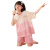 女童睡衣纯棉夏季亲子薄款短袖可爱小女孩套装中大儿童母女家居服 XY-1882#短套 XL码120-140斤