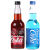 南美豹日本进口网红限定收藏版齐藤可乐330ml 玻璃瓶广岛汽水蓝色可乐 两口味各1瓶